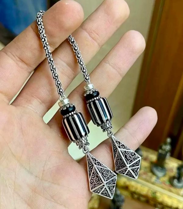 Komple El Yapımı Erzurum Oltusu,Özel Tasarım 925 Ayar Gümüş Püskül Modeli - Görsel 6