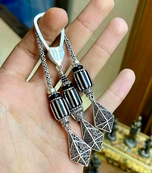 Komple El Yapımı Erzurum Oltusu,Özel Tasarım 925 Ayar Gümüş Püskül Modeli - Görsel 7